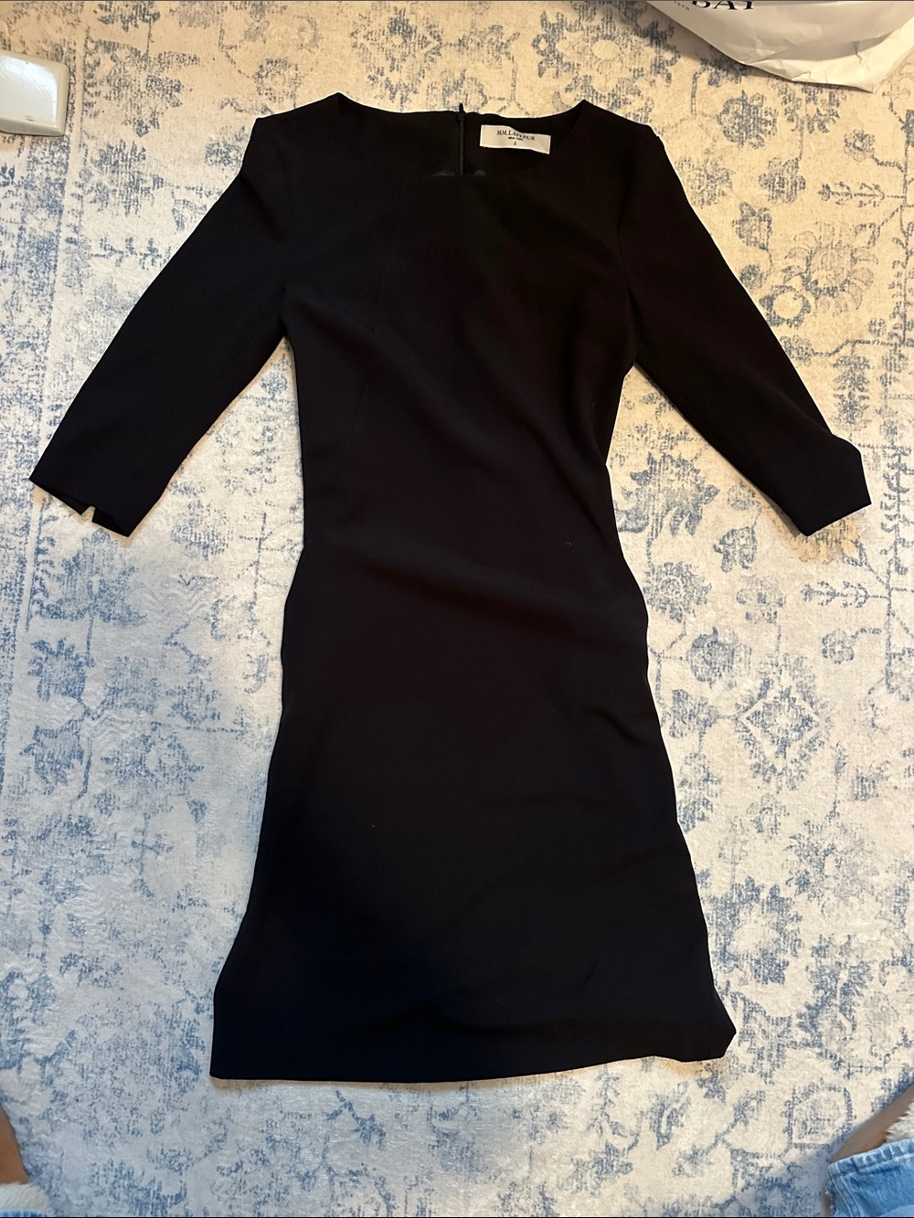 MM Lafleur Black Midi Sheath Dress